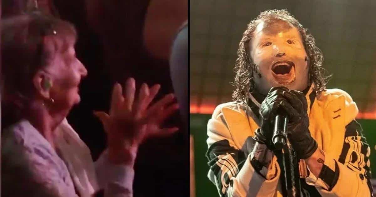 Slipknot : Une grand-mère s&rsquo;éclate dans le public