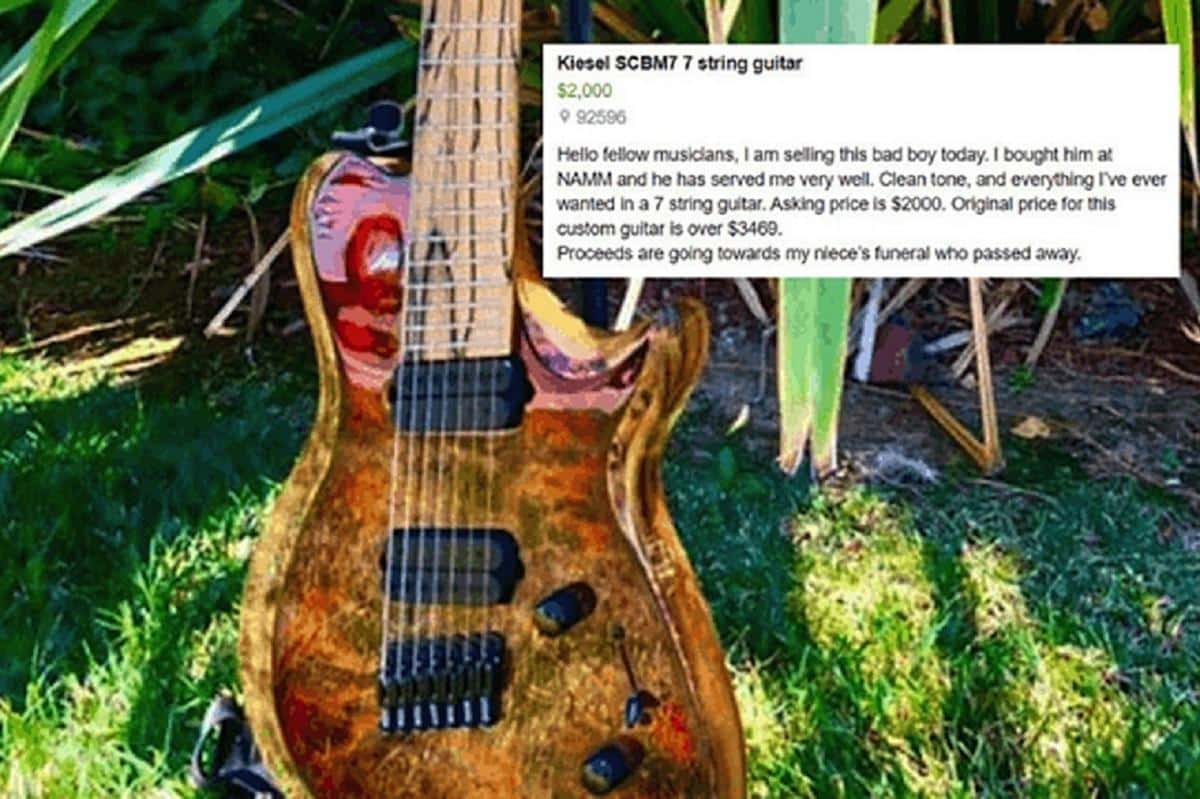 Un homme vend sa guitare pour financer les funérailles de sa nièce (aidez-le avec le GoFundMe dans l&rsquo;article)