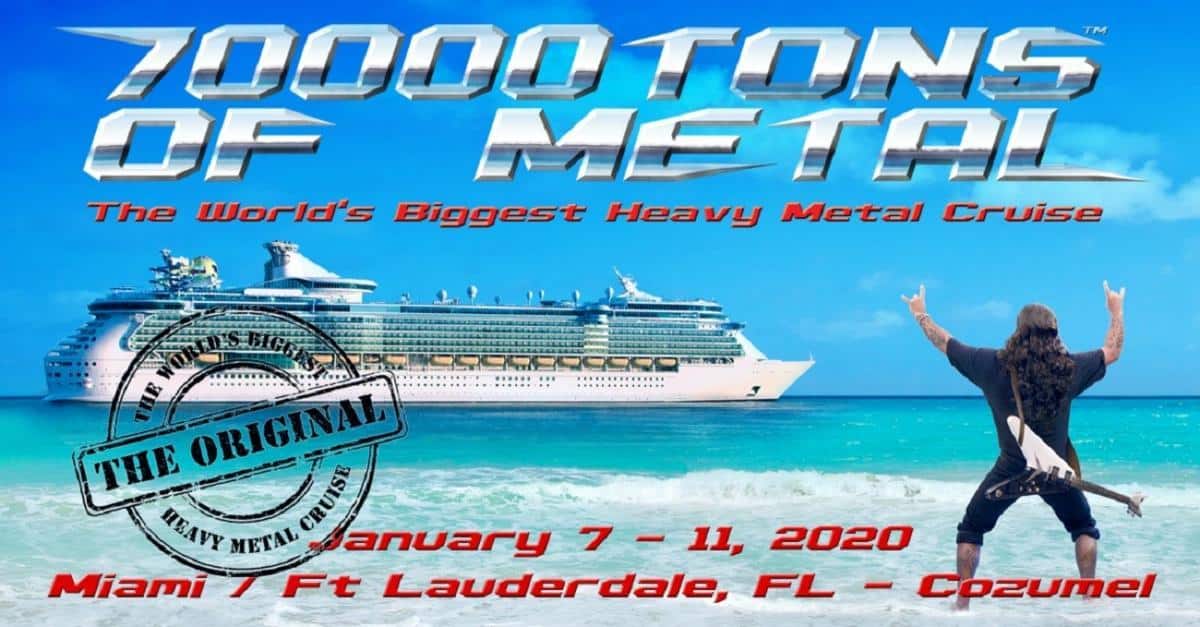 Le festival croisière 70000 Tons Of Metal dévoile les premiers artistes qui seront présents en 2020