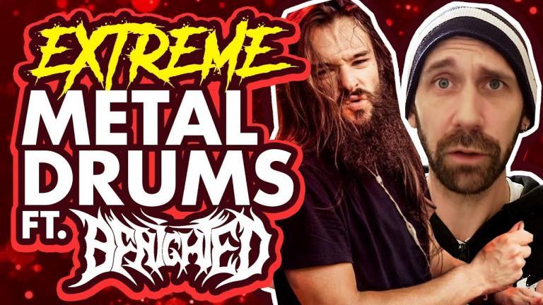 Écoutez Kevin Paradis, le batteur du groupe de Metal français Benighted, en studio en train d’enregistrer Obscene Repressed