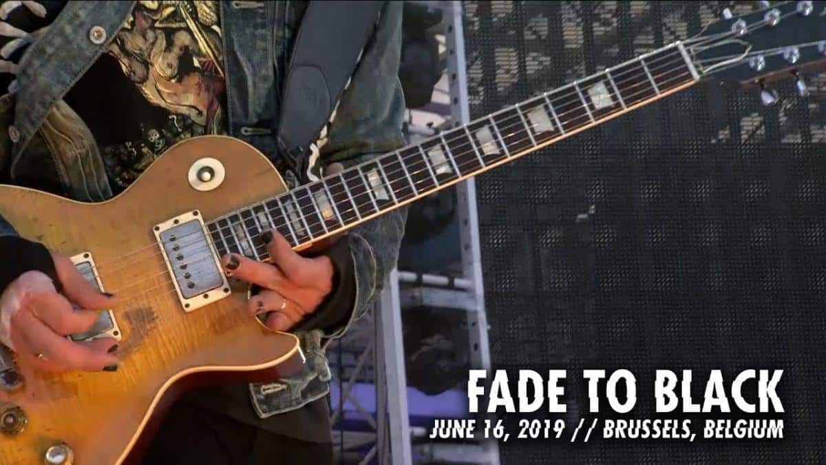 Metallica sort une vidéo live de Fade To Black à Bruxelles