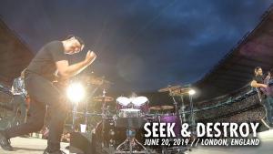 Metallica partage une vidéo live de Seek & Destroy à Londres