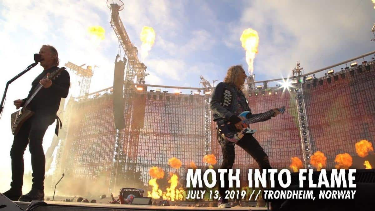 Metallica partage une vidéo live de Moth Into Flame à Trondheim