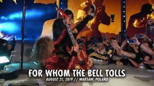 Metallica publie une vidéo live de For Whom The Bell Tolls à Varsovie