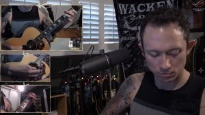 Regardez Matt Heafy de Trivium jouer Fugue en acoustique