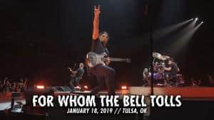 Metallica partage une vidéo live de For Whom The Bell Tolls à Tulsa