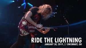 Metallica publie une vidéo live de Ride The Lightning à Cincinnati