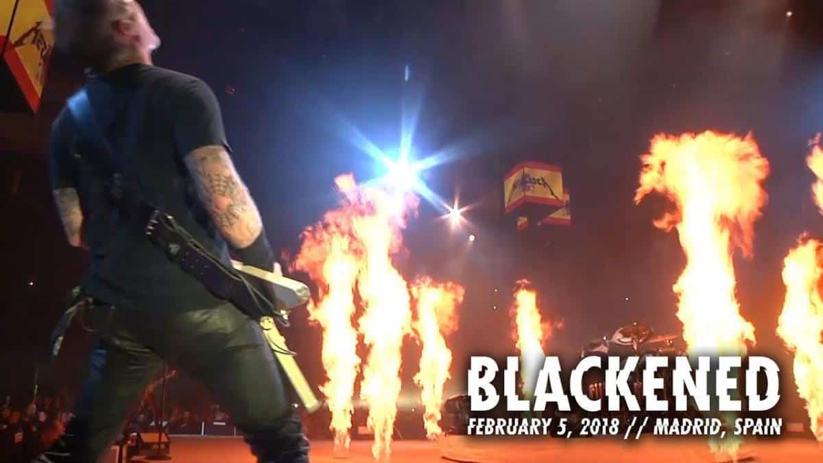 Metallica sort une vidéo live de Blackened à Madrid