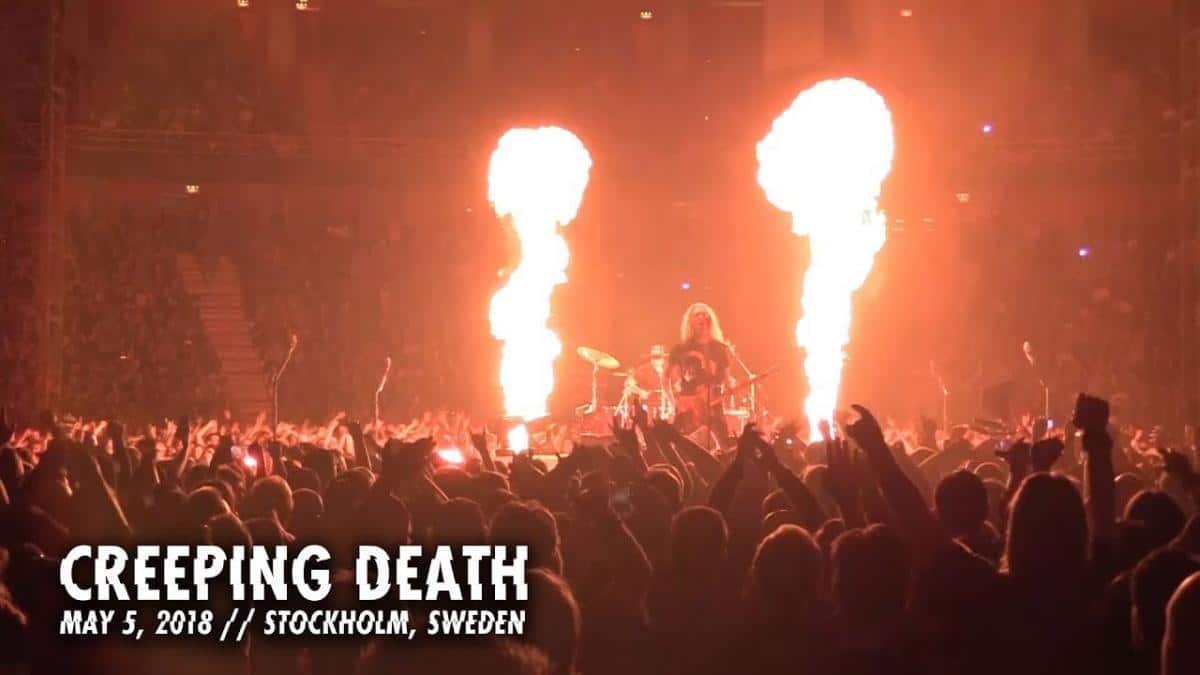 Metallica sort une vidéo live de Creeping Death à Stockholm