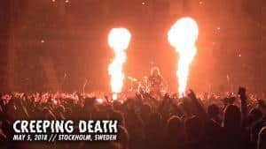 Metallica sort une vidéo live de Creeping Death à Stockholm