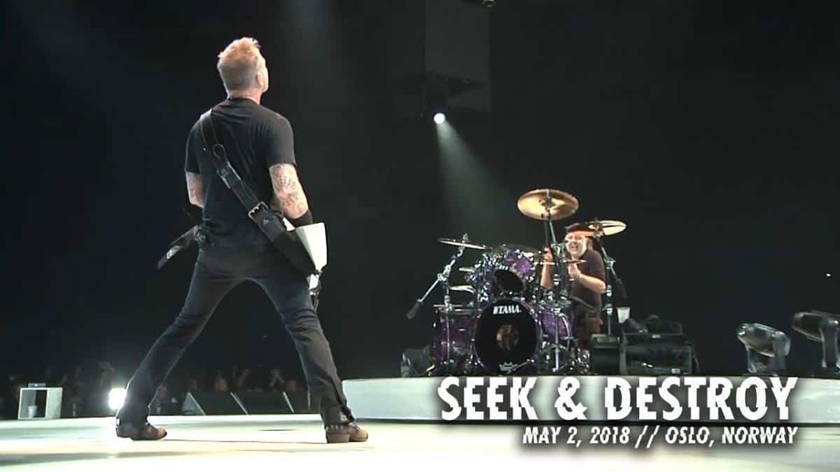 Metallica sort une vidéo live de Seek & Destroy à Oslo