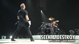 Metallica sort une vidéo live de Seek & Destroy à Oslo