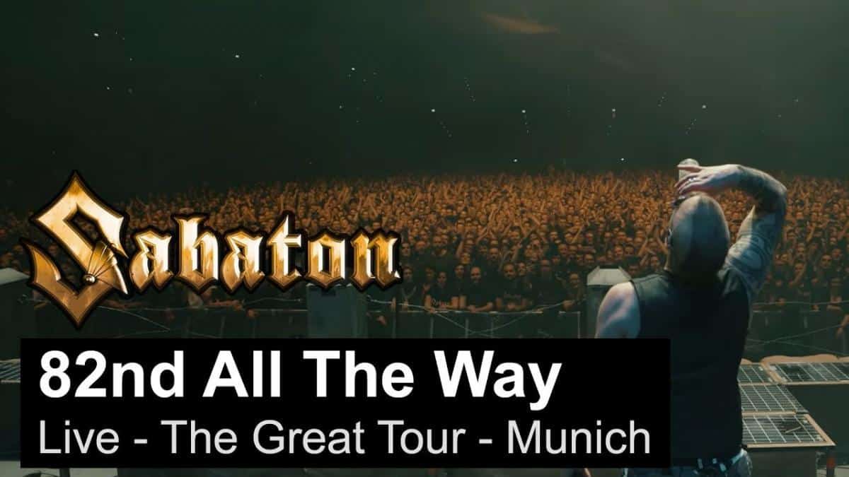 Sabaton sort une vidéo live de 82nd All The Way à Munich