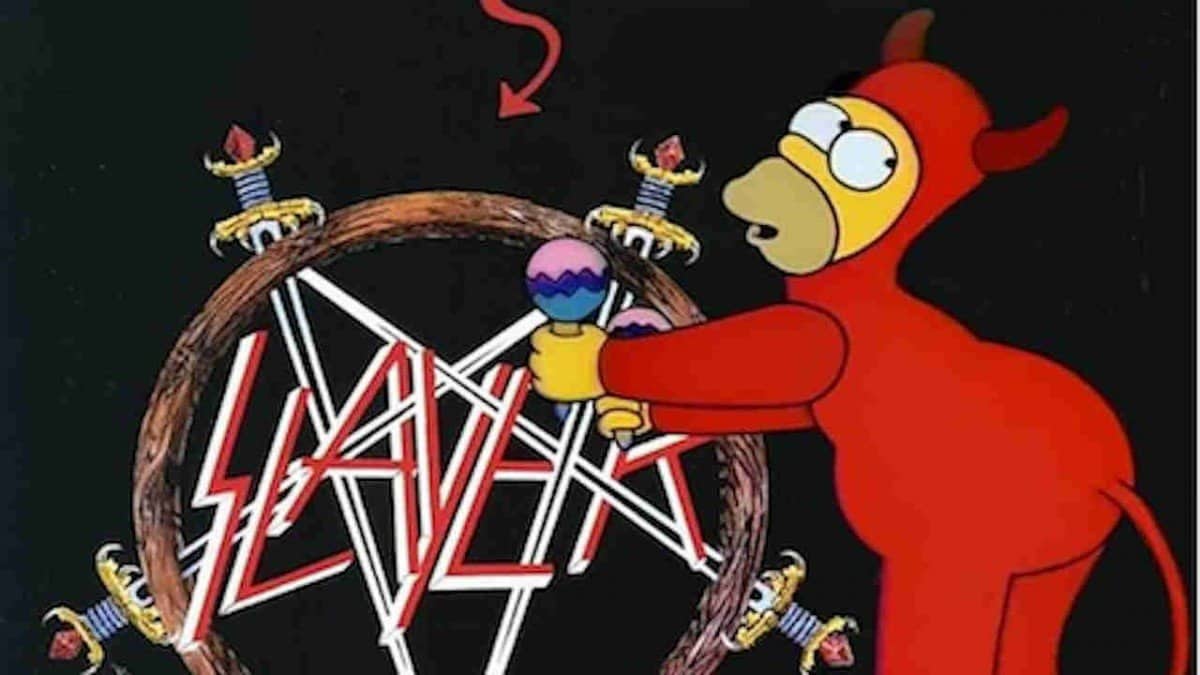 Des pochettes d&rsquo;albums Metal & Rock ont été refaites avec des personnages des Simpsons