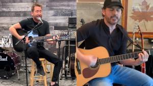 Regardez Nickelback jouer une version acoustique de Rockstar en live