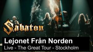 Sabaton sort une vidéo live de Lejonet Från Norden à Stockholm
