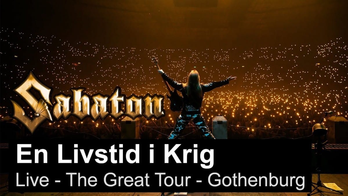 Sabaton publie une vidéo live de En Livstid I Krig à Göteborg