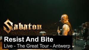 Sabaton sort une vidéo live de Resist and Bite à Anvers