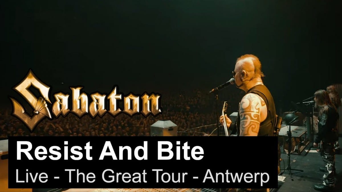 Sabaton sort une vidéo live de Resist and Bite à Anvers