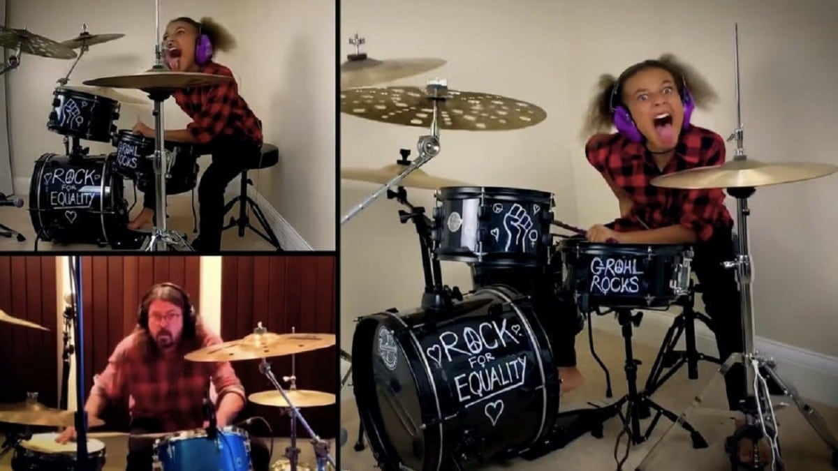 Nandi Nushell répond au défi de Dave Grohl (Foo Fighters) avec une reprise de Them Crooked Vultures