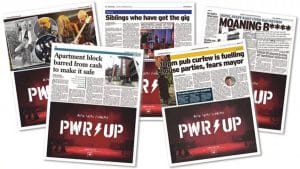 Des publicités AC/DC ont été placées dans des journaux locaux au Royaume-Uni