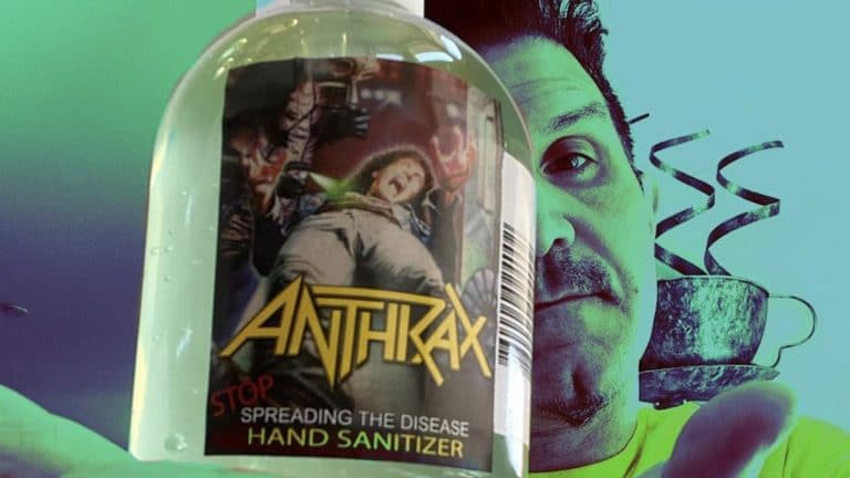Anthrax va vendre du désinfectant pour les mains Stop Spreading The Disease