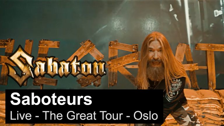 Sabaton publie une vidéo live de Saboteurs à Oslo