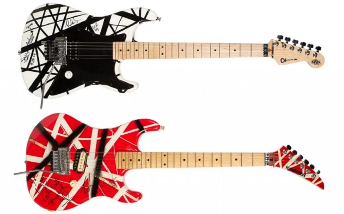 Deux guitares iconiques d&rsquo;Eddie Van Halen vont être vendues aux enchères