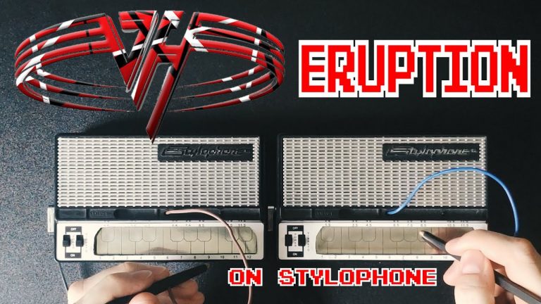 Eruption de Van Halen interprété sur un stylophone
