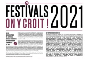 Plus de 100 organisateurs de festivals s&rsquo;unissent : « Festivals 2021, on y croit ! »