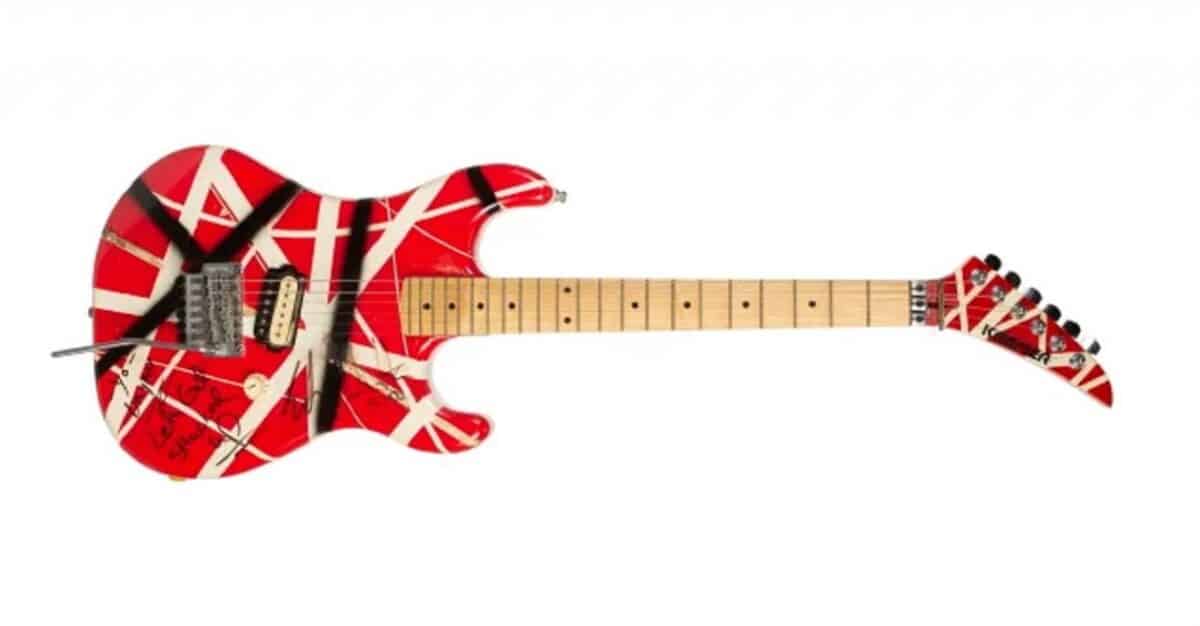 Trois des guitares iconiques d&rsquo;Eddie Van Halen vendues pour 422 000 dollars, Wolfgang réagit : « Ils profitent juste du décès de mon père »
