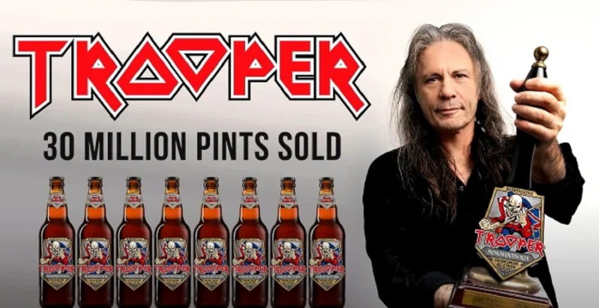 La bière Trooper de Iron Maiden fête son huitième anniversaire avec 30 millions de pintes vendues