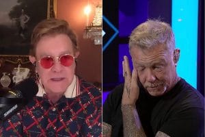 James Hetfield de Metallica ému aux larmes par les louanges d’Elton John