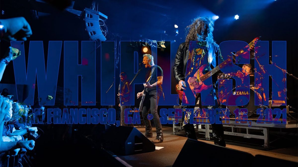 Metallica partage une vidéo de la performance de Whiplash jouée au club de San Francisco