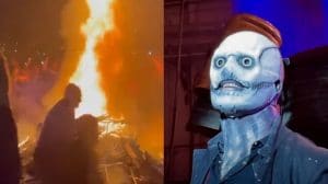 Slipknot contraint d’interrompre son concert après que des fans ont allumé un gigantesque feu de joie