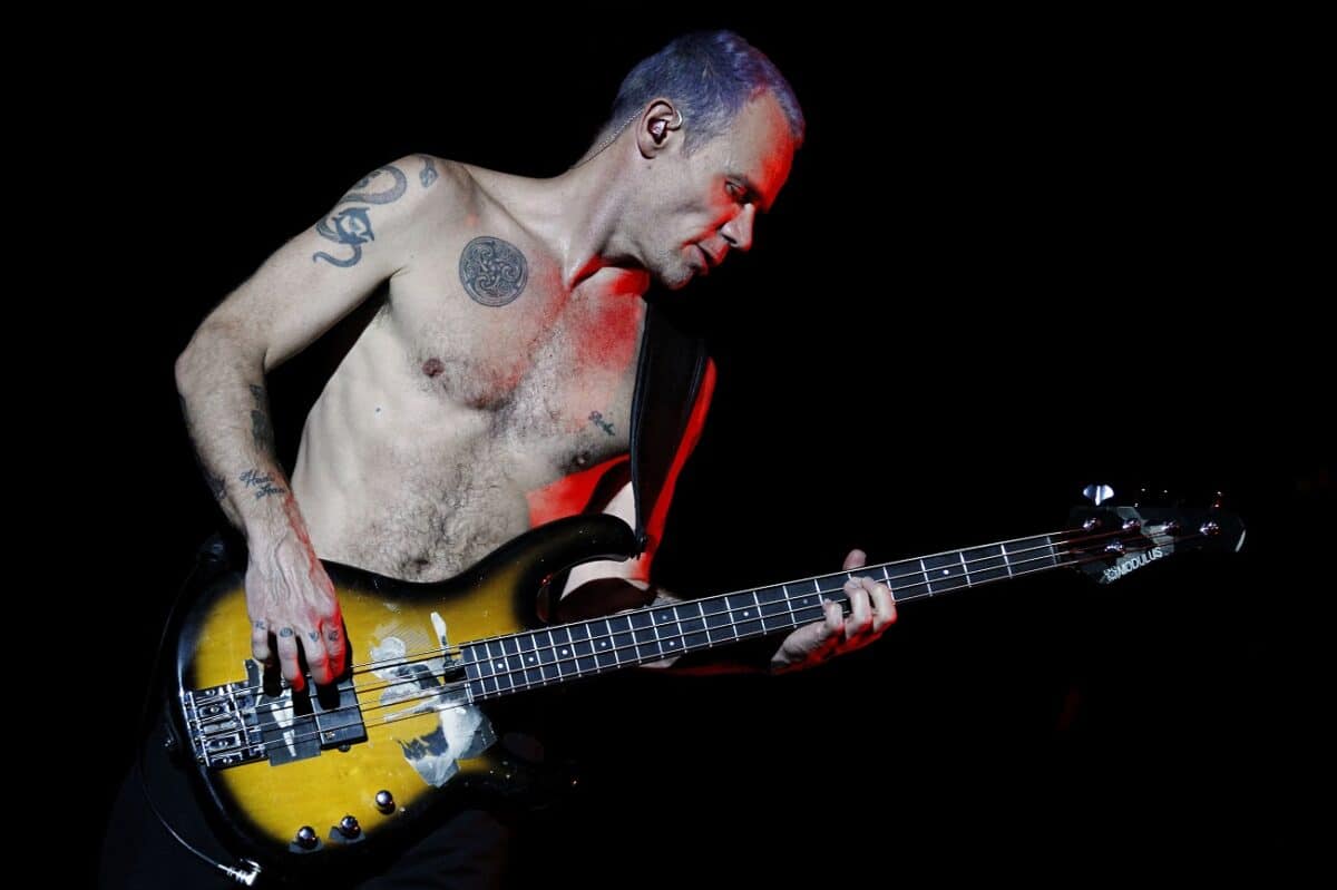 « C&rsquo;est pitoyable » ; Flea des Red Hot Chili Peppers regrette d&rsquo;avoir cassé certaines de ses basses sur scène