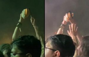 Quelqu’un a été filmé en train de râper du fromage sur d’autres personnes lors d’un récent concert de musique punk