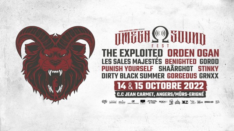 L’Omega Sound Fest 2022 (avec The Exploited, Benighted, Gorod, etc.), c’est dans quelques jours seulement !