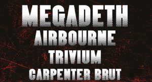 L’Orange Metalic Festival (en France) annonce sa deuxième édition avec Megadeth, Airbourne, Trivium et Carpenter Brut