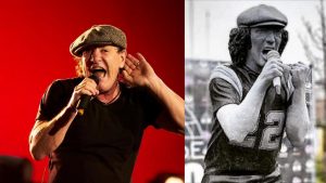 AC/DC : Une statue du chanteur Brian Johnson a été érigée dans un parc en Belgique