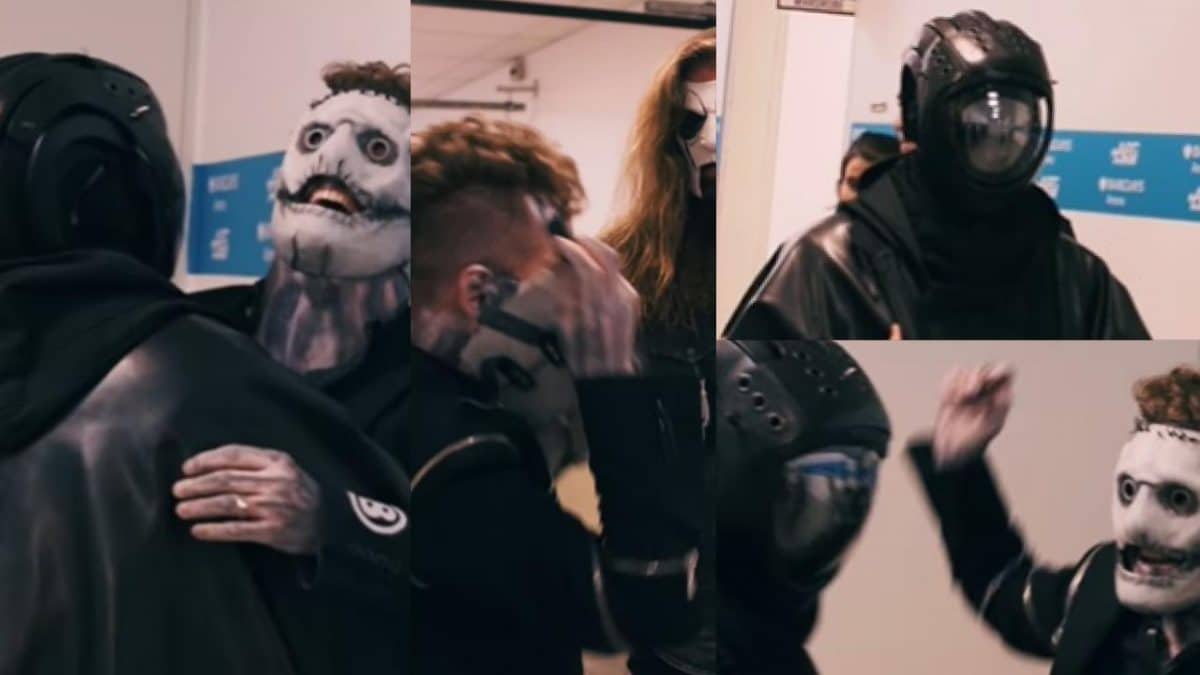 Regardez les membres de Slipknot s&rsquo;amuser comme des gamins en coulisses juste avant de monter sur scène