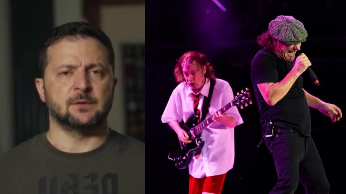 Le président ukrainien Volodymyr Zelensky dit qu&rsquo;il aime écouter AC/DC : « Je ne comprends pas toutes les paroles, mais j&rsquo;aime l&rsquo;énergie qui s&rsquo;en dégage »