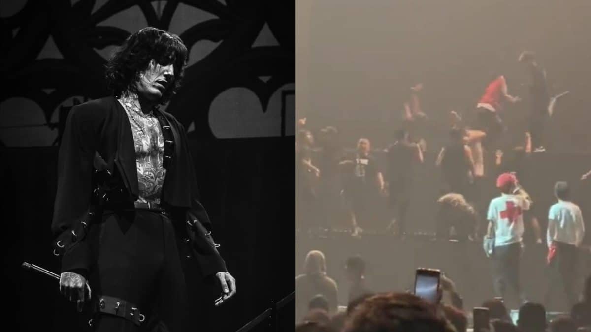 Bring Me The Horizon annule ses concerts à Jakarta, en Indonésie, pour des raisons de sécurité ; des fans se ruent sur la scène pour manifester leur mécontentement