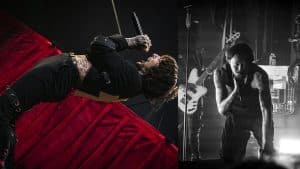 “Il est crevé, donnez-lui un vrai circle pit” ; Regardez Noah Sebastian de Bad Omens jouer Antivist avec Bring Me The Horizon