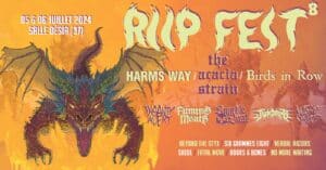 Riip Fest #8 : le festival de metal et de hardcore revient à Tours les 5 et 6 juillet