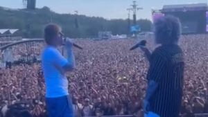 Ed Sheeran surprend le public en rejoignant Limp Bizkit sur scène au Pinkpop 2024
