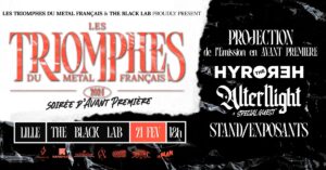 Triomphes du Metal Français : avant-première de la 5e édition au Black Lab le 21 février !