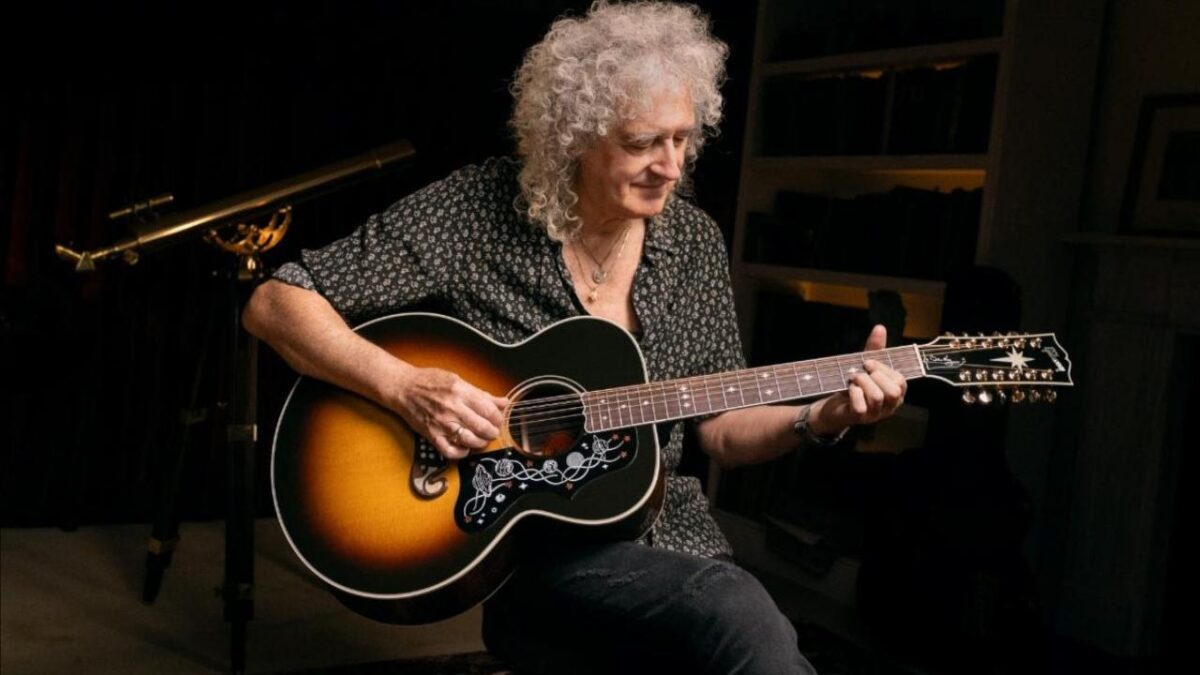 Brian May (Queen) et Gibson s&rsquo;associent pour créer une guitare acoustique à 12 cordes en édition limitée