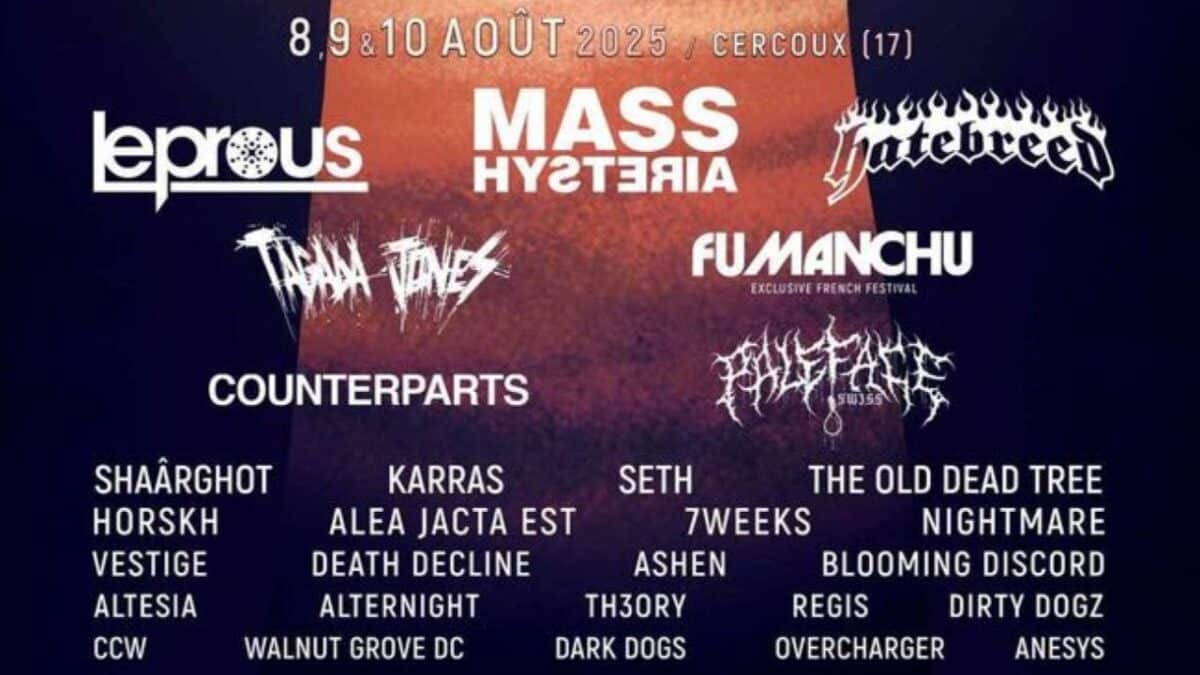 Le Festival 666 révèle le programme complet de son édition 2025 (Leprous, Mass Hysteria, Hatebreed et bien d’autres)