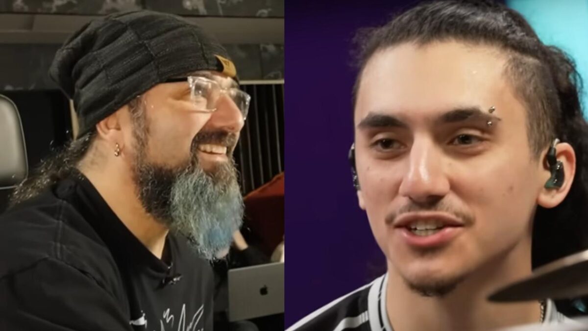 Mike Portnoy (Dream Theater) torture (gentiment) son fils Max (Tallah), en le forçant à apprendre Honor Thy Father à la batterie